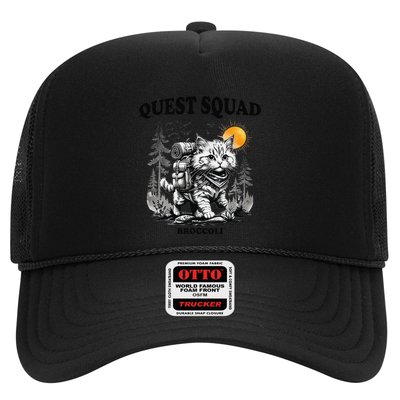 Quest Fantasy Squad Broccoli Cat Funny Lovers Gaming Apparel .Png Trucker Hat