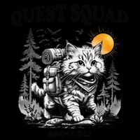 Quest Fantasy Squad Broccoli Cat Funny Lovers Gaming Apparel .Png Women's Crop Top Tee