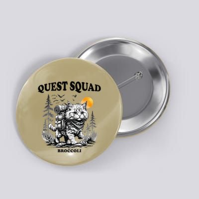 Quest Fantasy Squad Broccoli Cat Funny Lovers Gaming Apparel .Png Button