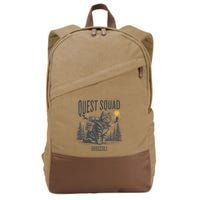 Quest Fantasy Squad Broccoli Funny Cat Cotton Canvas Backpack