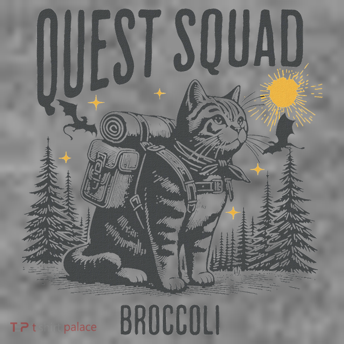 Quest Fantasy Squad Broccoli Funny Cat Toddler Hoodie