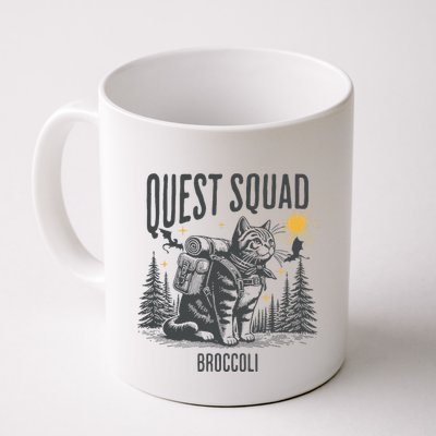 Quest Fantasy Squad Broccoli Funny Cat Mug