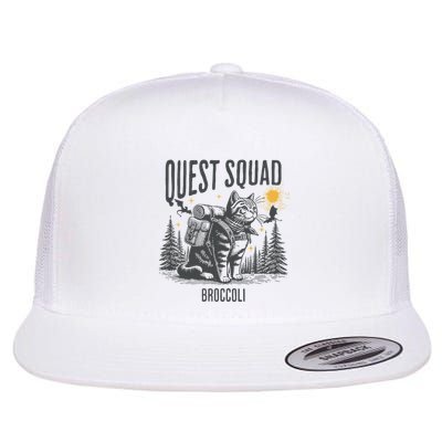 Quest Fantasy Squad Broccoli Funny Cat Flatbill Hat