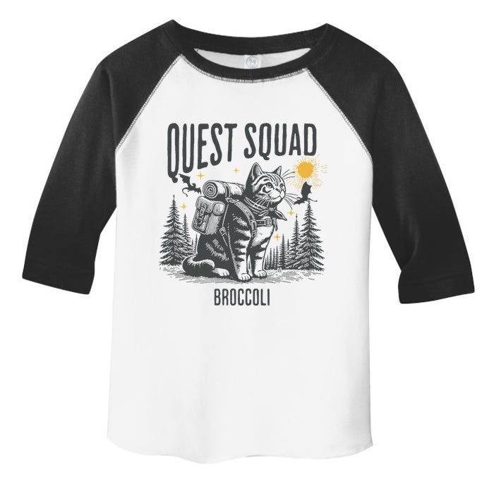 Quest Fantasy Squad Broccoli Funny Cat Toddler Fine Jersey T-Shirt