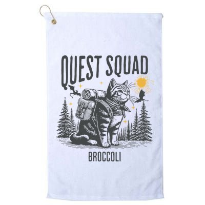 Quest Fantasy Squad Broccoli Funny Cat Golf Towel