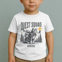 Quest Fantasy Squad Broccoli Funny Cat Toddler T-Shirt