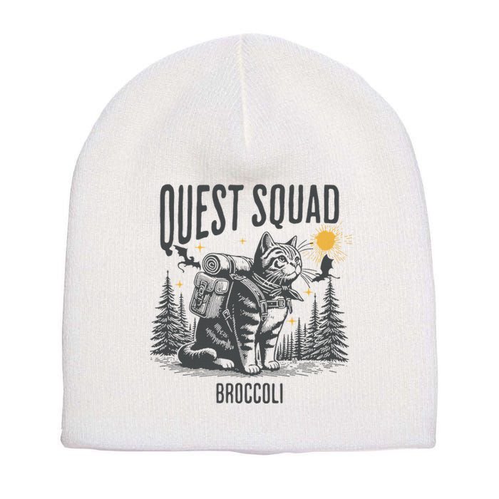 Quest Fantasy Squad Broccoli Funny Cat Short Acrylic Beanie