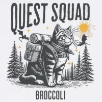 Quest Fantasy Squad Broccoli Funny Cat Short Acrylic Beanie