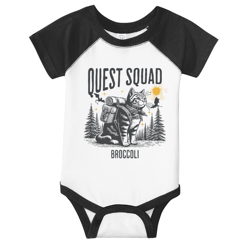 Quest Fantasy Squad Broccoli Funny Cat Infant Baby Jersey Bodysuit
