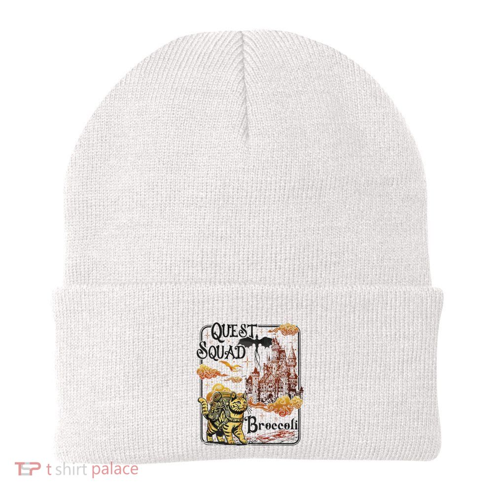 Quest Fantasy Squad Broccoli Funny Cat Knit Cap Winter Beanie