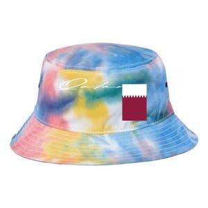 Qatar Flag Signature Patriotic Pole Cool Gift Tie Dye Newport Bucket Hat