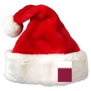 Qatar Flag Signature Patriotic Pole Cool Gift Premium Christmas Santa Hat