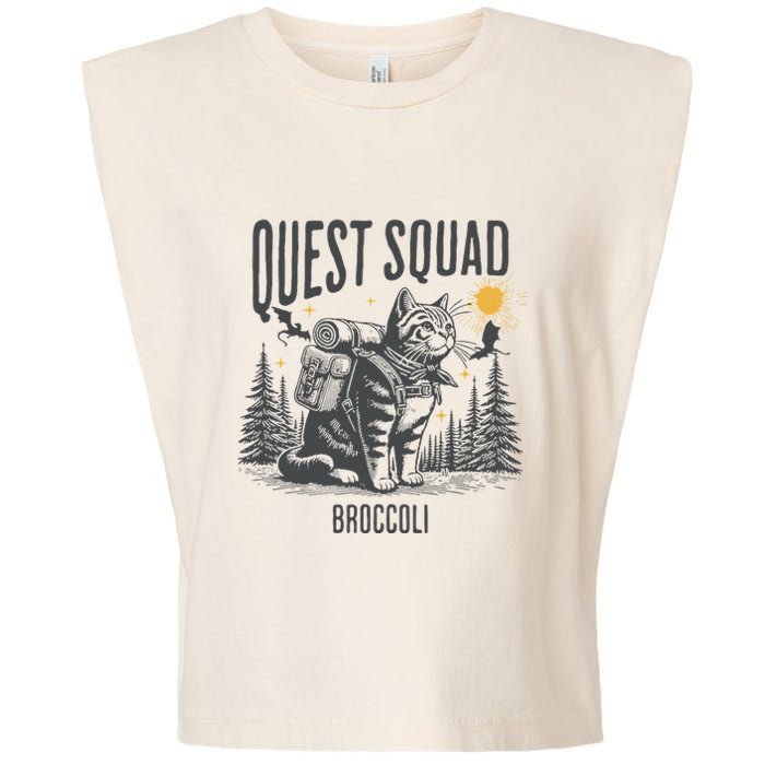 Quest Fantasy Squad Broccoli Garment-Dyed Women's Muscle Tee