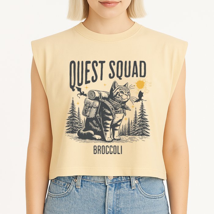 Quest Fantasy Squad Broccoli Garment-Dyed Women's Muscle Tee