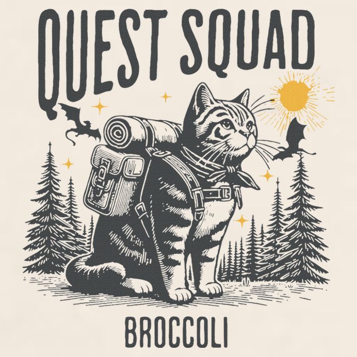 Quest Fantasy Squad Broccoli Garment-Dyed Women's Muscle Tee