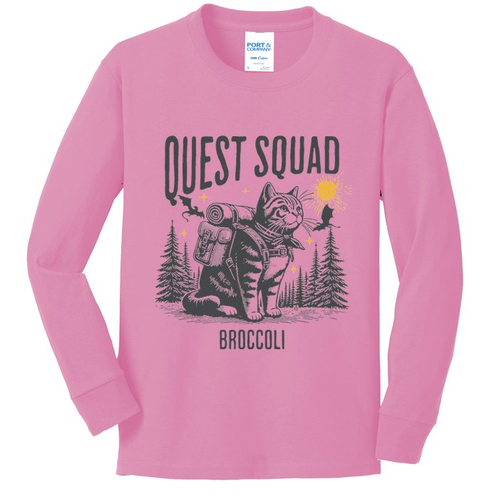Quest Fantasy Squad Broccoli Kids Long Sleeve Shirt