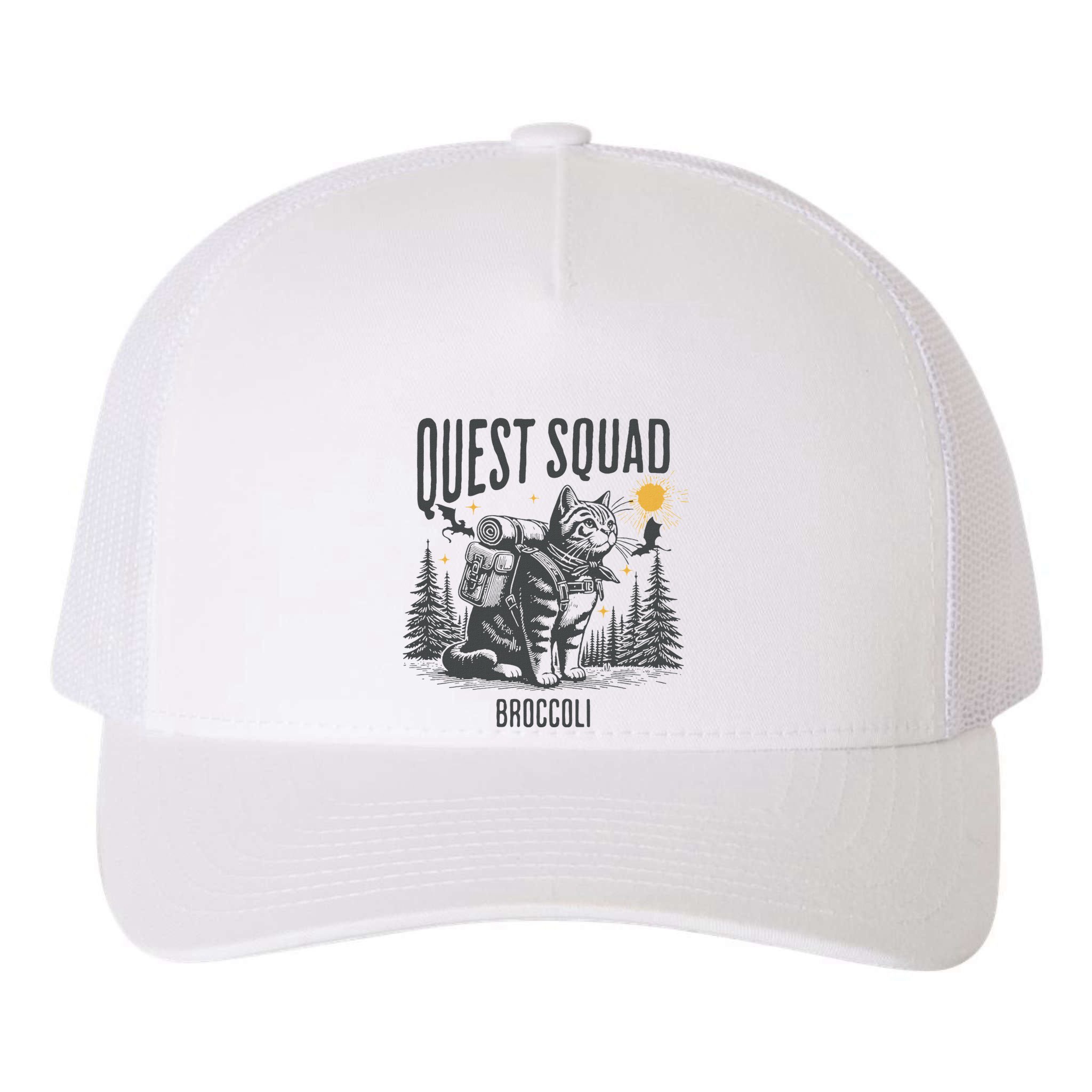 Quest Fantasy Squad Broccoli Yupoong Adult 5-Panel Trucker Hat