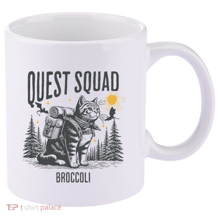 Quest Fantasy Squad Broccoli 11oz C Handle Ceramic Mug