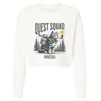 Quest Fantasy Squad Broccoli Cropped Pullover Crew