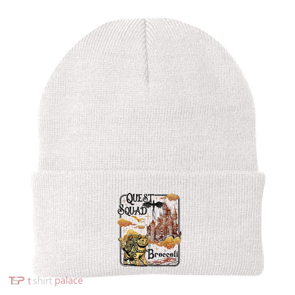 Quest Fantasy Squad Broccoli Funny Cat Knit Cap Winter Beanie