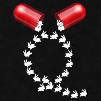 Qanon Follow The White Rabbit Red Pill Q Anon Pilled Ladies PosiCharge Tri-Blend Wicking Tank