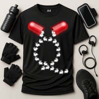 Qanon Follow The White Rabbit Red Pill Q Anon Pilled Performance Shirt