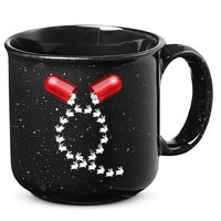 Qanon Follow The White Rabbit Red Pill Q Anon Pilled 15oz Campfire Ceramic Mug