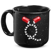 Qanon Follow The White Rabbit Red Pill Q Anon Pilled 15oz Campfire Ceramic Mug
