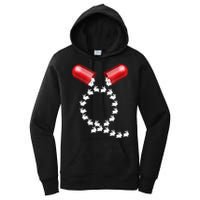 Qanon Follow The White Rabbit Red Pill Q Anon Pilled Women's Pullover Hoodie