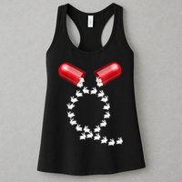 Qanon Follow The White Rabbit Red Pill Q Anon Pilled Womens Tank Top