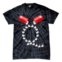 Qanon Follow The White Rabbit Red Pill Q Anon Pilled Tie-Dye T-Shirt