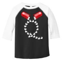 Qanon Follow The White Rabbit Red Pill Q Anon Pilled Toddler Fine Jersey T-Shirt