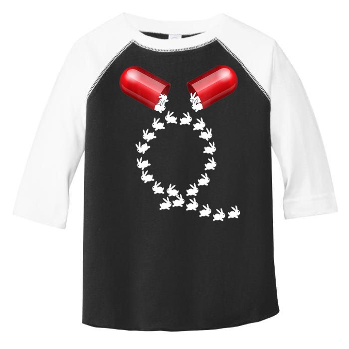 Qanon Follow The White Rabbit Red Pill Q Anon Pilled Toddler Fine Jersey T-Shirt