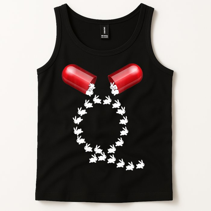 Qanon Follow The White Rabbit Red Pill Q Anon Pilled Tank Top