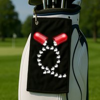 Qanon Follow The White Rabbit Red Pill Q Anon Pilled Golf Towel