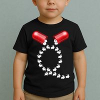 Qanon Follow The White Rabbit Red Pill Q Anon Pilled Toddler T-Shirt