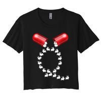 Qanon Follow The White Rabbit Red Pill Q Anon Pilled Crop Top