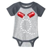Qanon Follow The White Rabbit Red Pill Q Anon Pilled Infant Baby Jersey Bodysuit