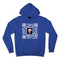 Qr Funny Trump Maga Santa Hat Trump Dancing Code Hoodie