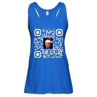 Qr Funny Trump Maga Santa Hat Trump Dancing Code Ladies Essential Flowy Tank