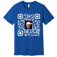 Qr Funny Trump Maga Santa Hat Trump Dancing Code Premium T-Shirt