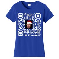 Qr Funny Trump Maga Santa Hat Trump Dancing Code Women's T-Shirt