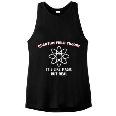 Quantum Field Theory ItS Like Magic Scientist Teacher Ladies PosiCharge Tri-Blend Wicking Tank