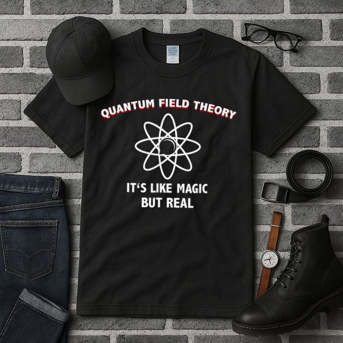 Quantum Field Theory ItS Like Magic Scientist Teacher Tall T-Shirt