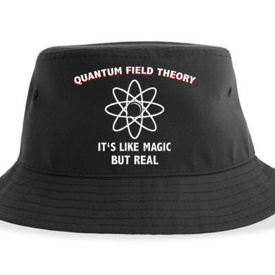 Quantum Field Theory ItS Like Magic Scientist Teacher Sustainable Bucket Hat