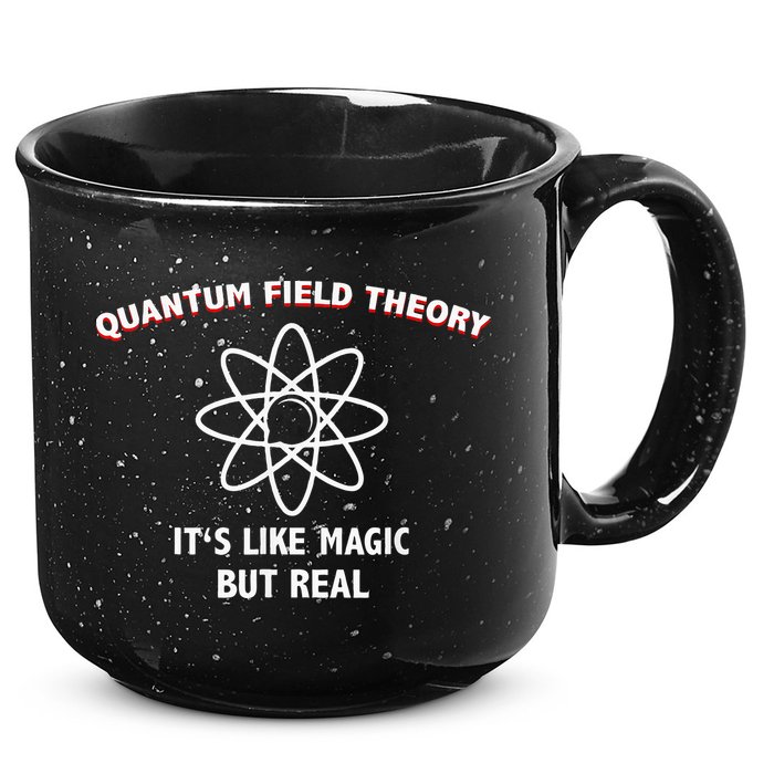 Quantum Field Theory ItS Like Magic Scientist Teacher 15oz Campfire Ceramic Mug