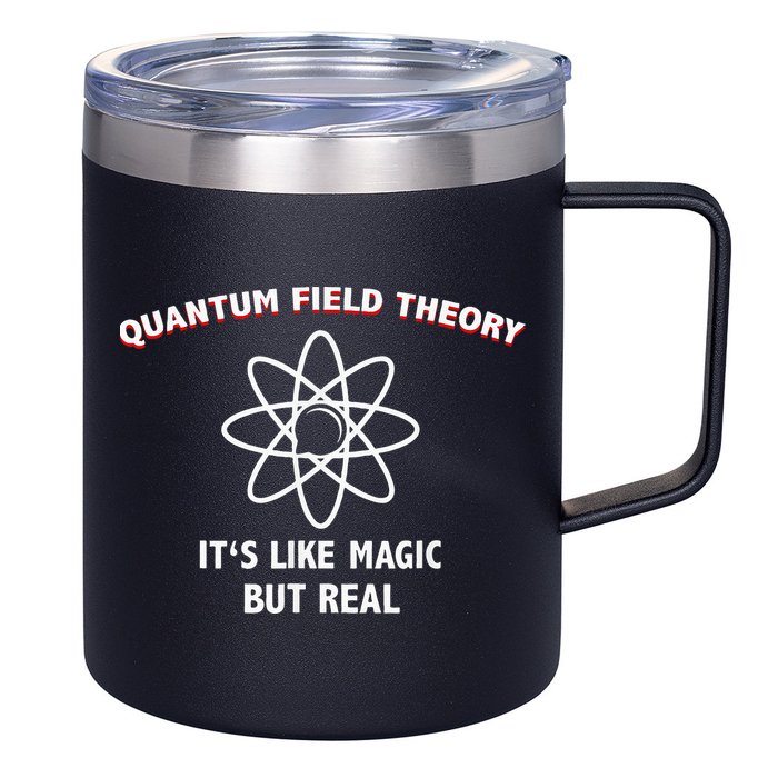 Quantum Field Theory ItS Like Magic Scientist Teacher 12oz Stainless Steel Coffee Mug
