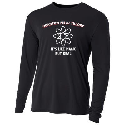 Quantum Field Theory ItS Like Magic Scientist Teacher Cooling Performance Long Sleeve Crew