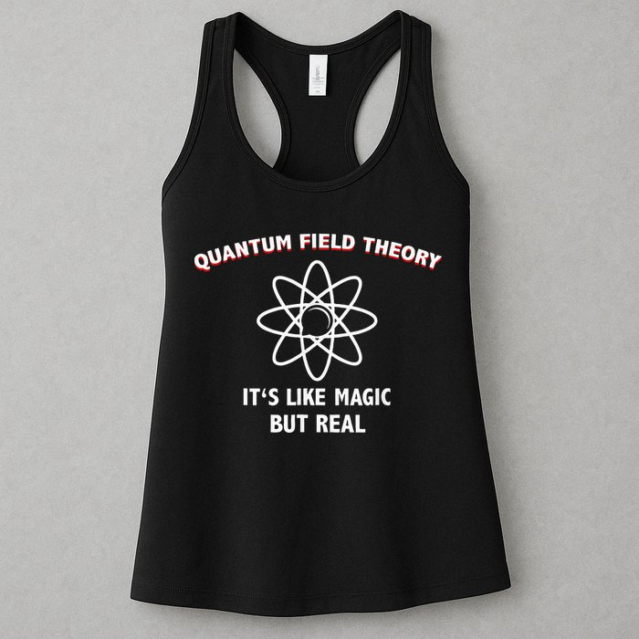 Quantum Field Theory ItS Like Magic Scientist Teacher Womens Tank Top
