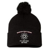 Quantum Field Theory ItS Like Magic Scientist Teacher Pom Pom 12in Knit Beanie